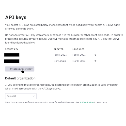 2. Sign up for OpenAI API